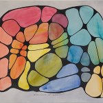 MRI 5
Image "18" x "14"
Frame "25" x "21"
Watercolor and Mixed Media on Paper