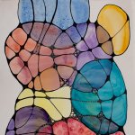MRI-10
Image 30" x 22"
Frame 40" x 30"
Watercolor and Mixed Media on Paper